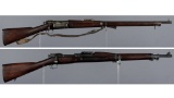 Two U.S. Springfield Armory Bolt Action Military Rifles