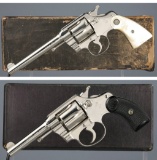 Two Colt Double Action Revolvers with Boxes