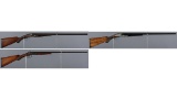 Three American Double Barrel Shotguns