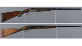 Two Parker Brothers Double Barrel Shotguns
