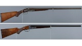 Two Parker Brothers Double Barrel Shotguns