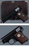 Two Colt Semi-Automatic Pocket Pistols