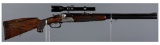 Loesche Retailed German O/U Double Rifle with Zeiss Scope