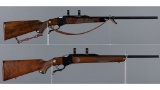 Two Ruger No. 1 Single Shot Rifles
