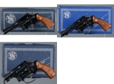 Three Smith & Wesson Double Action Revolvers with Boxes