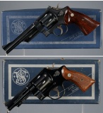 Two Smith & Wesson Double Action Revolvers with Boxes