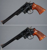 Two Smith & Wesson N-Frame Double Action Revolvers