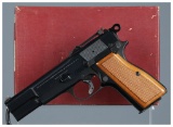 Belgian Browning High-Power Semi-Automatic Pistol with Box