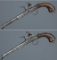 Pair of Manning Boxlock Turn-Off Flintlock Pistols