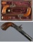 Three Engraved Antique European Percussion Pistols