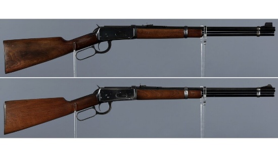 Two Winchester Model 94 Lever Action Carbines