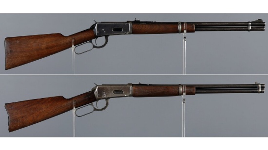 Two Winchester Model 94 Lever Action Carbines