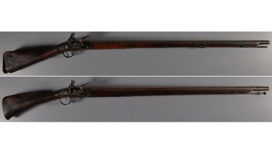 Two Smoothbore Flintlock Long Guns