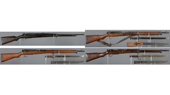 Four Imperial Japanese Bolt Action Rifles