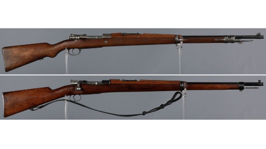 Two South American Contract Mauser Bolt Action Rifles