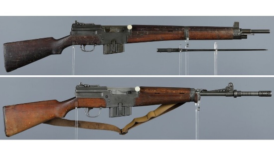 Two French MAS Semi-Automatic Rifles