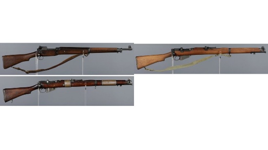 Three British Military Bolt Action Rifles