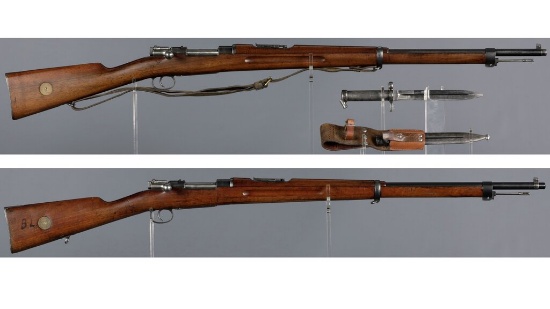 Two Swedish Carl Gustaf Mauser Bolt Action Rifles