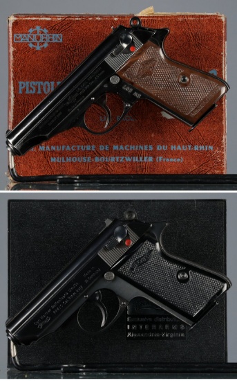 Two Walther Patent Semi-Automatic Pistols
