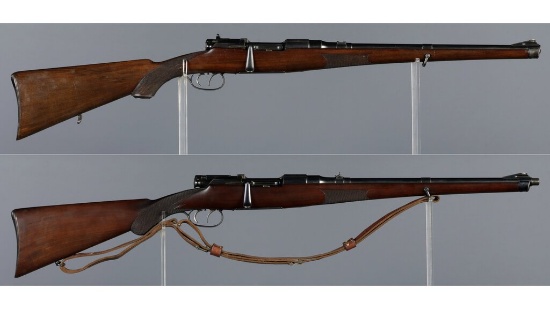 Two Steyr Mannlicher-Schoenauer Bolt Action Rifles