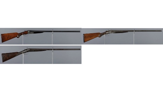 Three European Double Barrel Shotguns