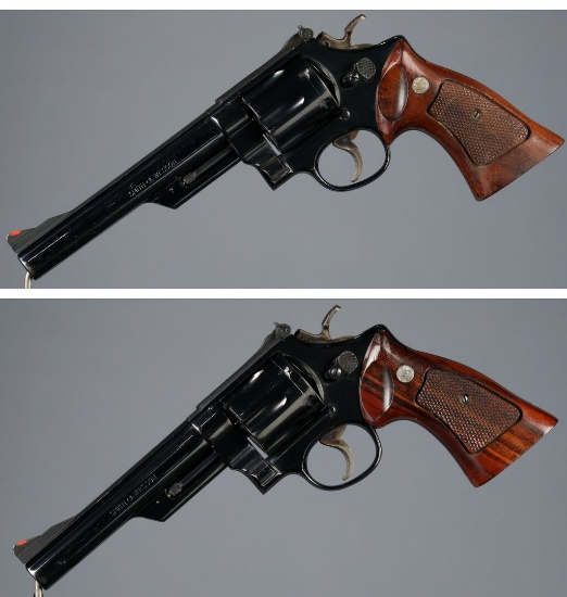 Two Smith & Wesson N Frame Double Action Revolvers