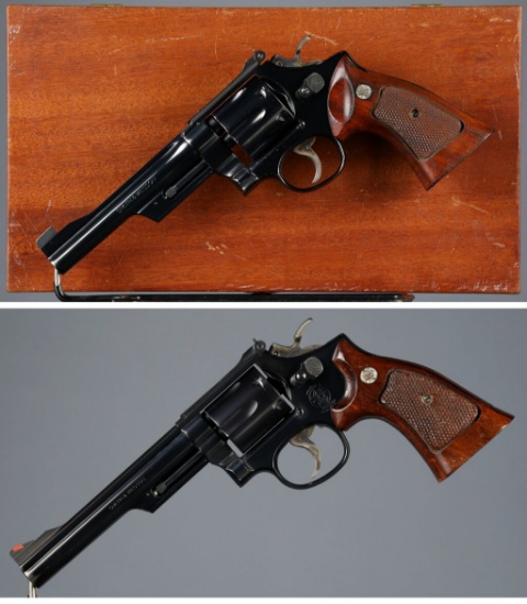 Two Smith & Wesson Double Action Revolvers