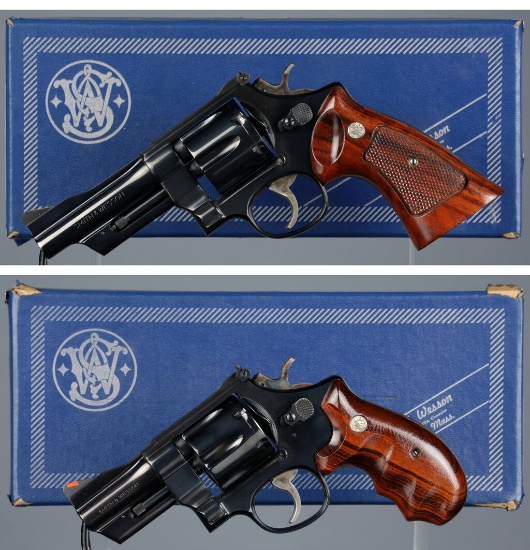 Two Smith & Wesson Model 24-3 Double Action Revolvers with Boxes