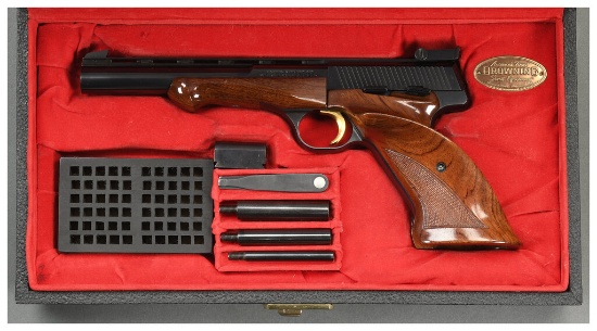 Belgian Browning Medalist Semi-Automatic Pistol with Case