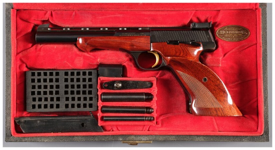 Belgian Browning Medalist Semi-Automatic Pistol with Case