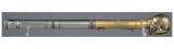 Day Patent Underhammer Percussion Pistol/Skull Pommel Truncheon