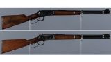 Two Winchester Model 94 Lever Action Carbines