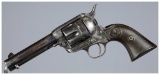 Antique Colt Single Action Army Revolver with Holster Rig