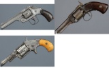Three Antique American Revolvers
