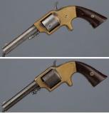 Two Antique American Front Loading Revolvers