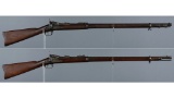 Two U.S. Springfield Trapdoor Military Rifles