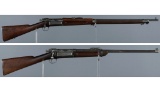 Two U.S. Springfield Krag-Jorgensen Bolt Action Rifles