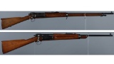 Two U.S. Springfield Armory Krag Bolt Action Long Guns