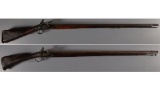 Two Smoothbore Flintlock Long Guns