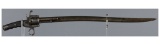 Henri Goosens & Fils Brevetes Combination Pinfire Revolver/Sword