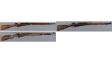 Three Finnish Mosin Nagant Bolt Action Rifles