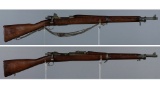 Two US Military 1903 Bolt Action Rifles