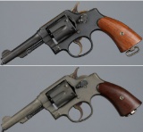 Two Smith & Wesson Double Action Revolvers