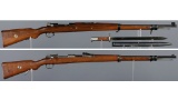 Two Mauser Pattern Military Bolt Action Rifles