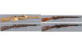 Four Mosin Nagant Bolt Action Rifles