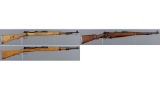 Three Mauser Bolt Action Rifles