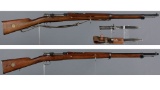 Two Swedish Carl Gustaf Mauser Bolt Action Rifles