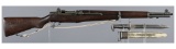 U.S. Springfield M1 Garand Rifle with Bayonet