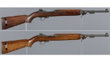 Two U.S. M1 Semi-Automatic Carbines