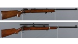 Two Winchester Model 52 Bolt Action Rifles